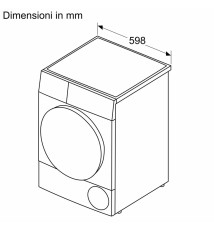 Bosch WTH85V07II Asciugatrice Serie 4: 7 kg | Classe A++