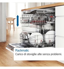 Bosch SMV4HVX02E Serie 4 Lavastoviglie a incasso scomparsa totale: 14 Coperti | 6 Programmi | 3 Cesti | Classe D | 3 Cesti