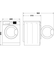 Indesit IM 760 MY TIME IT Lavatrice carica frontale: 7Kg | Classe A| 15 Programmi | 1000 Rpm