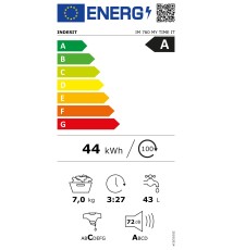 Indesit IM 760 MY TIME IT Lavatrice carica frontale: 7Kg | Classe A| 15 Programmi | 1000 Rpm