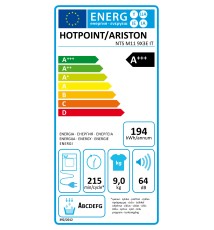 Hotpoint NTS M11 9X3E IT Asciugatrice a pompa di calore: 9kg | Classe A+++