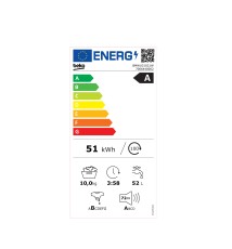 Beko BMWU31021W Lavatrice carica frontale: 10Kg | Classe A | Programmi 15 | 1200 Rpm | EnergySpin