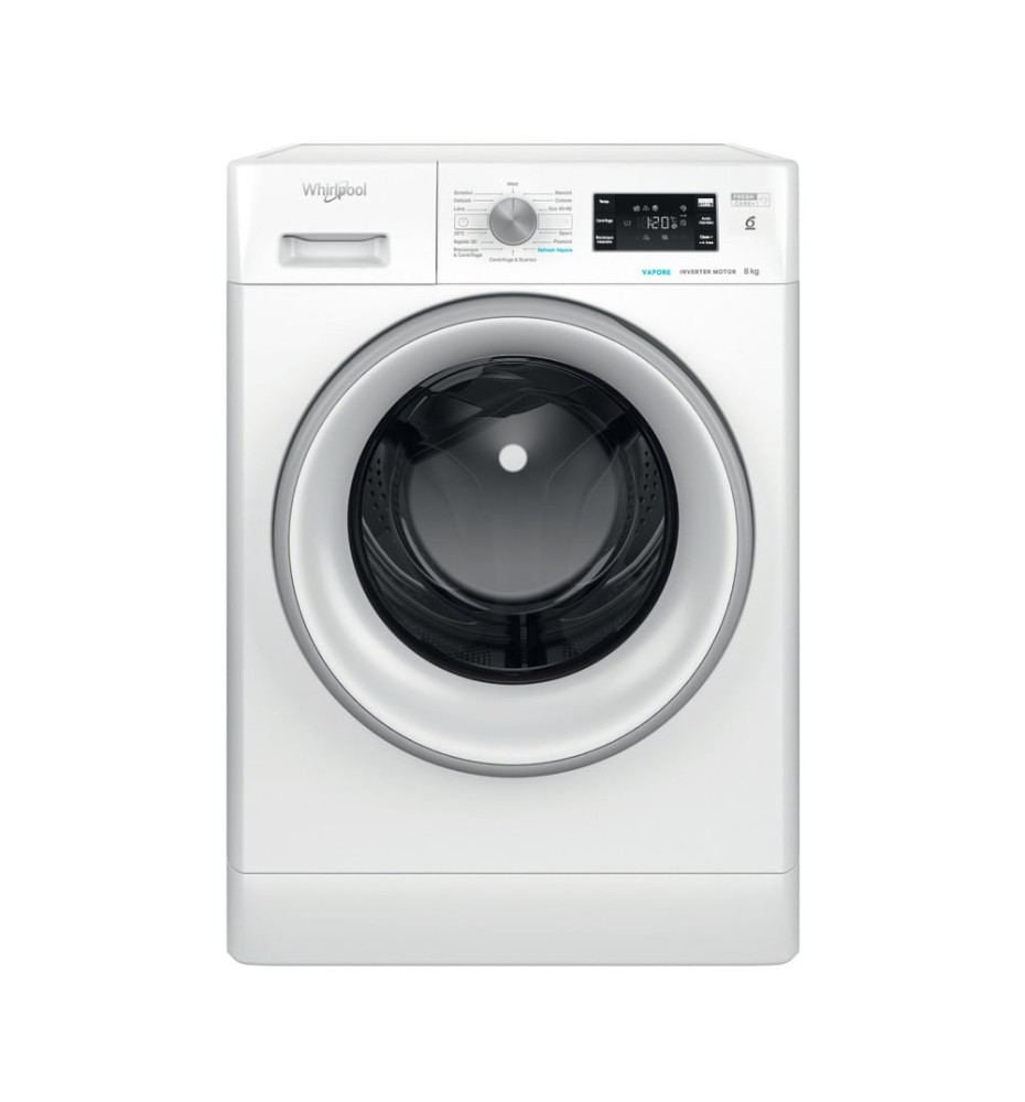 Whirlpool FFB 846 SV IT Lavatrice carica frontale: 8Kg | Freshcare+ | Classe A | 6° senso