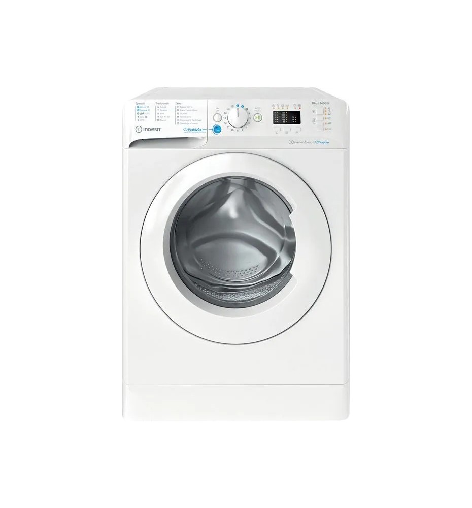 Indesit BWA 101496X WV IT Lavatrice carica frontale: 10Kg | Classe A| 16 Programmi | 1400 Rpm