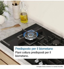 Bosch Serie 6 PCS7A5I90 Piano Cottura a gas: 5 Fuochi | 75 cm | Inox | Griglie in Ghisa