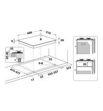 Hotpoint PCN 640 T (AV) R HA Piano Cottura a gas: 4 Fuochi | 60 cm | Avena|