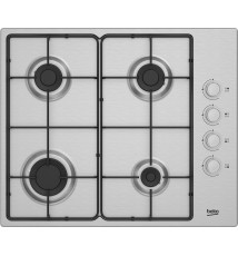 Beko HIGG 641C3 SX Piano Cottura a gas: 4 Fuochi | 60 cm | Inox |