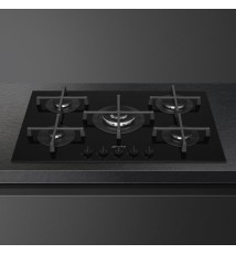 Smeg PV275B Piano Cottura a gas: 5 Fuochi | 72 cm | Vetro Nero