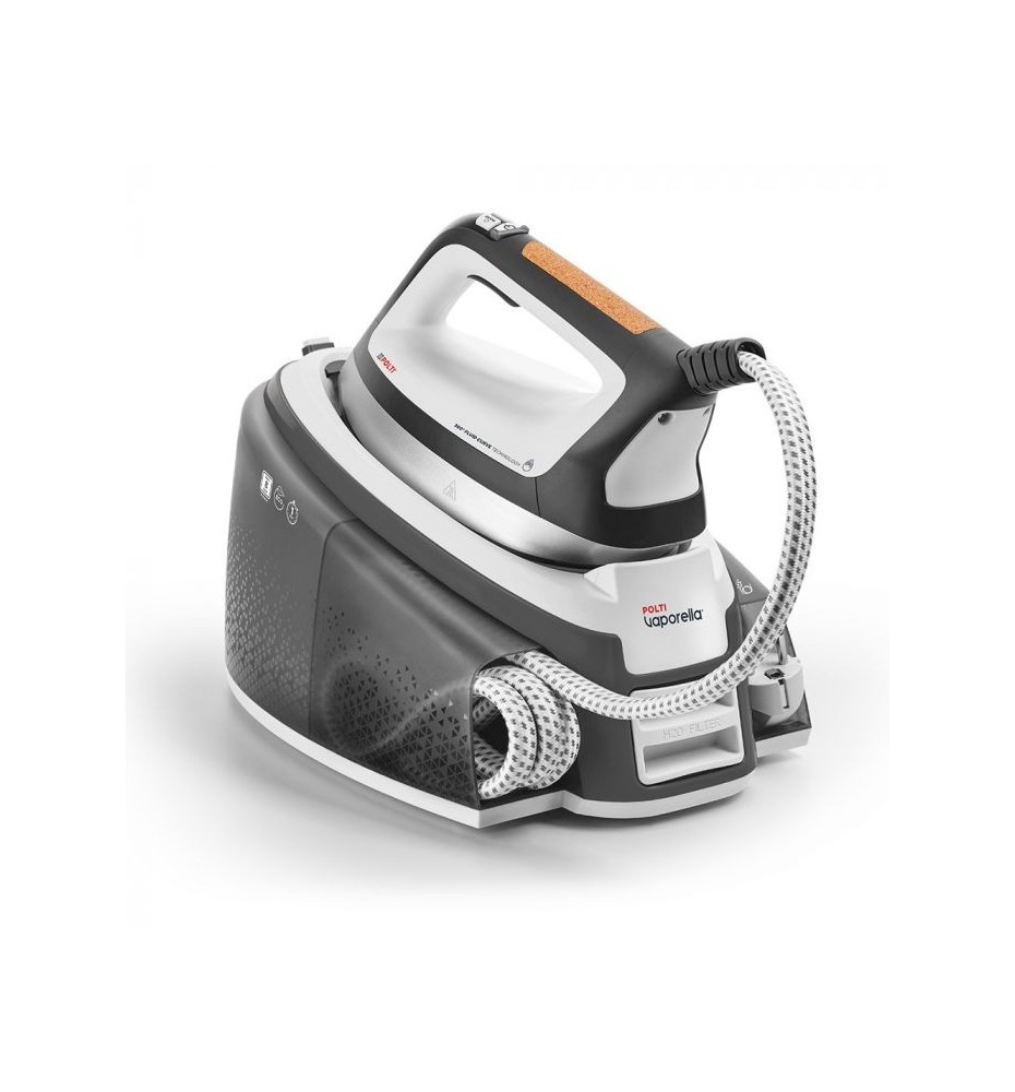 Polti INSTANT VI50.30 Ferro da Stiro Vaporella 2400 W 2 L Alluminio Nero, Bianco