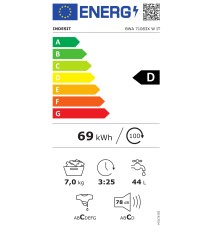 Indesit BWA 71083X W IT Lavatrice carica frontale: 7Kg | Classe D| 16 Programmi | 1000 Rpm