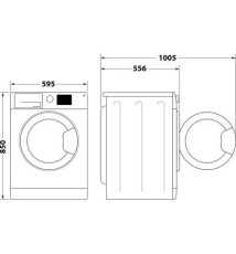 Indesit BWA 71083X W IT Lavatrice carica frontale: 7Kg | Classe D| 16 Programmi | 1000 Rpm