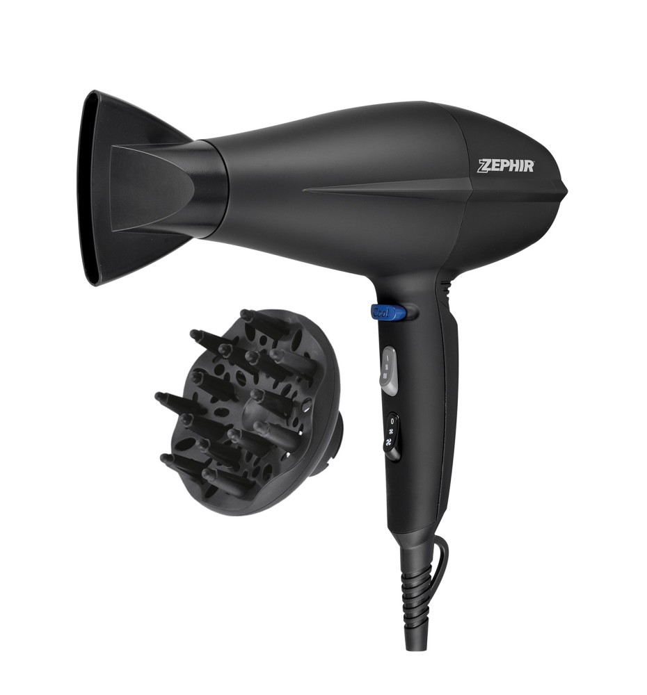 Zephir ZHB2002 Asciugacapelli Professionale Motore AC 2200W Con Diffusore