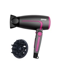 Zephir ZHB1600 Asciugacapelli Con Manico Pieghevole 1600W Con Diffusore