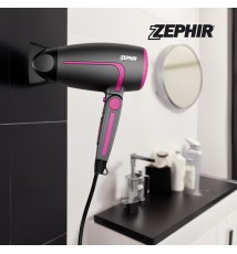 Zephir ZHB1600 Asciugacapelli Con Manico Pieghevole 1600W Con Diffusore