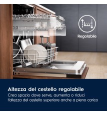 Electrolux EES47325L Lavastoviglie a scomparsa totale: 13 coperti | 2 cesti | Classe D | Serie 600 SatelliteClean