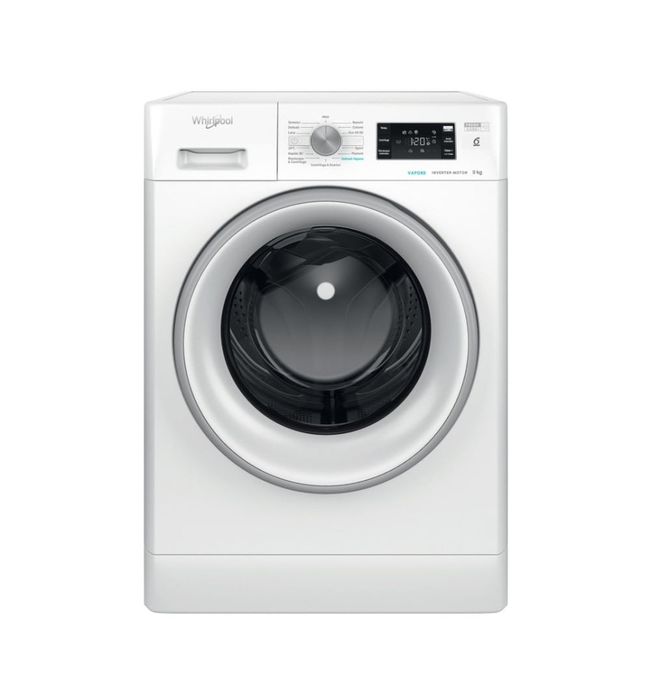 Whirlpool FFB 946 SV IT Lavatrice carica frontale: 9Kg | Classe A | Refresh Vapore | Programmi 14 | 1400 Rpm