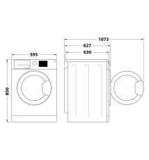 Whirlpool FFB 946 SV IT Lavatrice carica frontale: 9Kg | Classe A | Refresh Vapore | Programmi 14 | 1400 Rpm