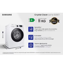 Samsung WW11BGA046AEET Lavatrice carica frontale: 11Kg | Classe A | 14 Programmi | 1400Rpm