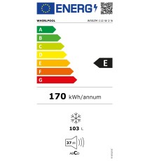 Whirlpool W55ZM112W2N Congelatore verticale: 103 litri | Classe E