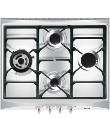 Smeg SR264XGH2 Piano Cottura a gas: 4 Fuochi | 60 cm | Acciaio Inox